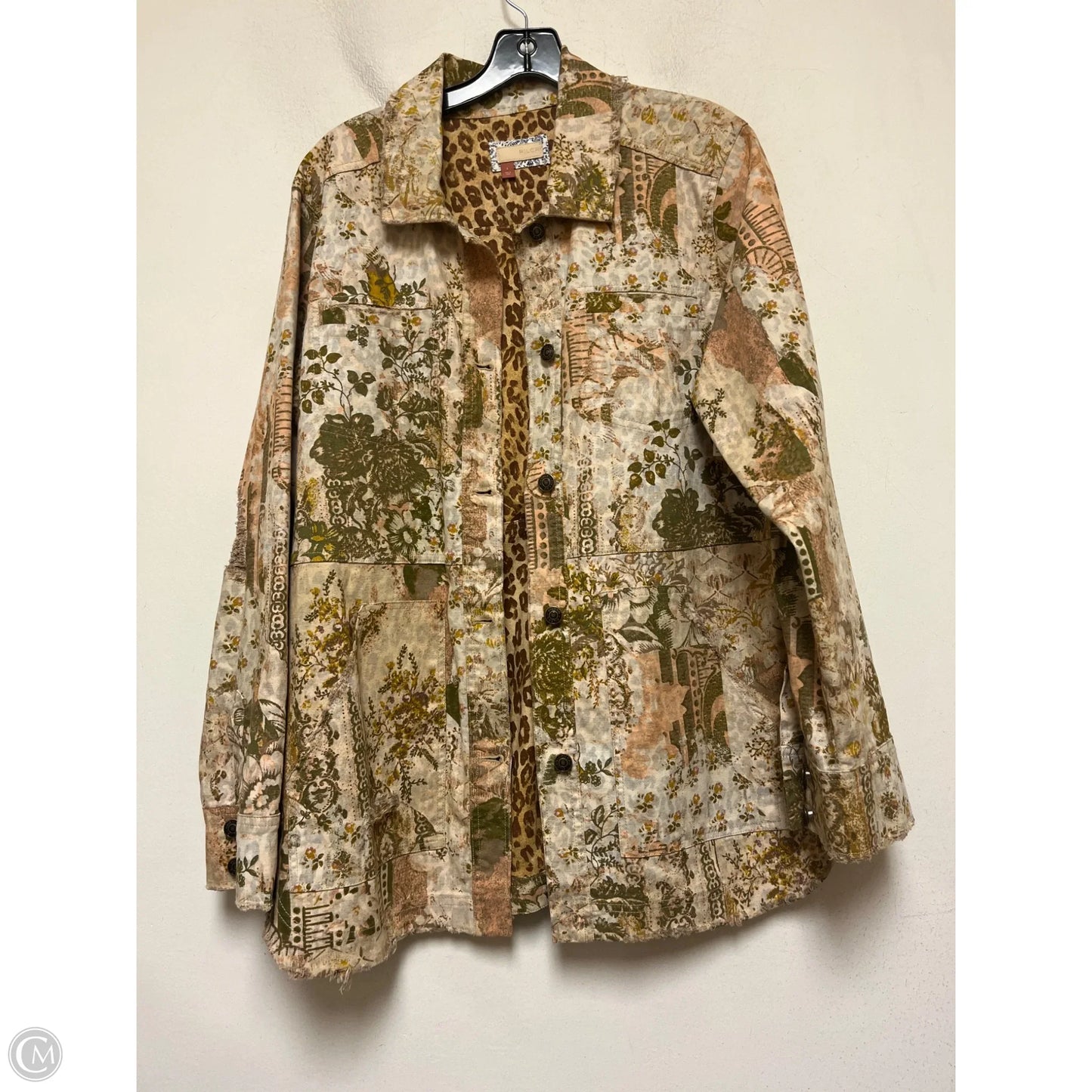 Jacket Denim By Pilcro In Multi-colored, Size: L