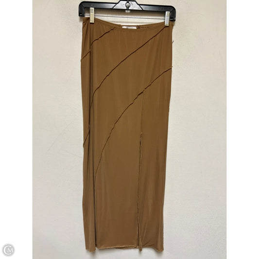 Skirt Maxi By Clothes Mentor In Tan, Size: 8