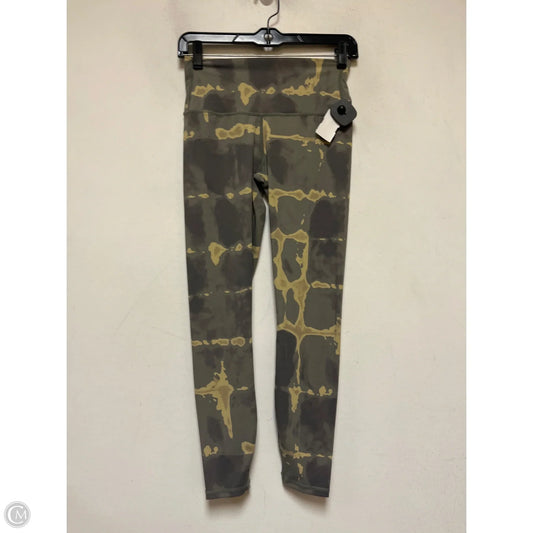 Athletic Leggings By Varley In Green & Tan, Size: S