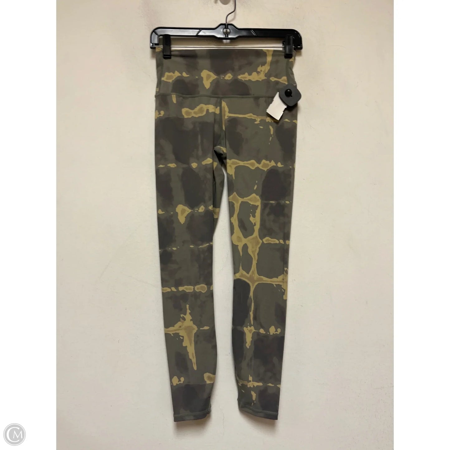 Athletic Leggings By Varley In Green & Tan, Size: S