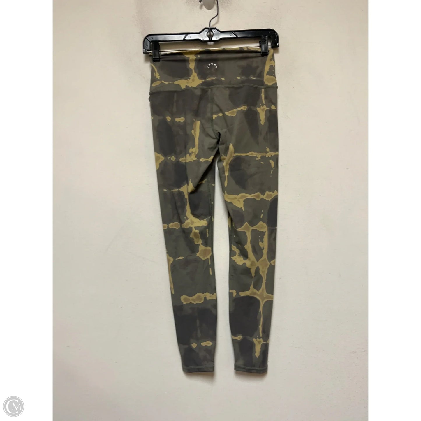 Athletic Leggings By Varley In Green & Tan, Size: S