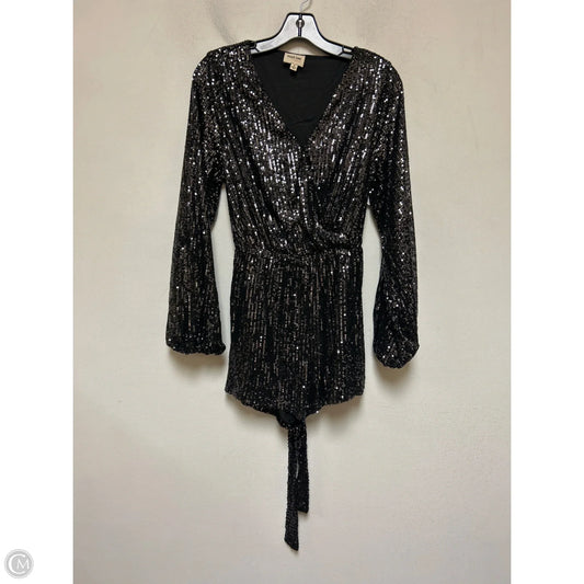 Romper By Peach Love Cream California In Black, Size: M