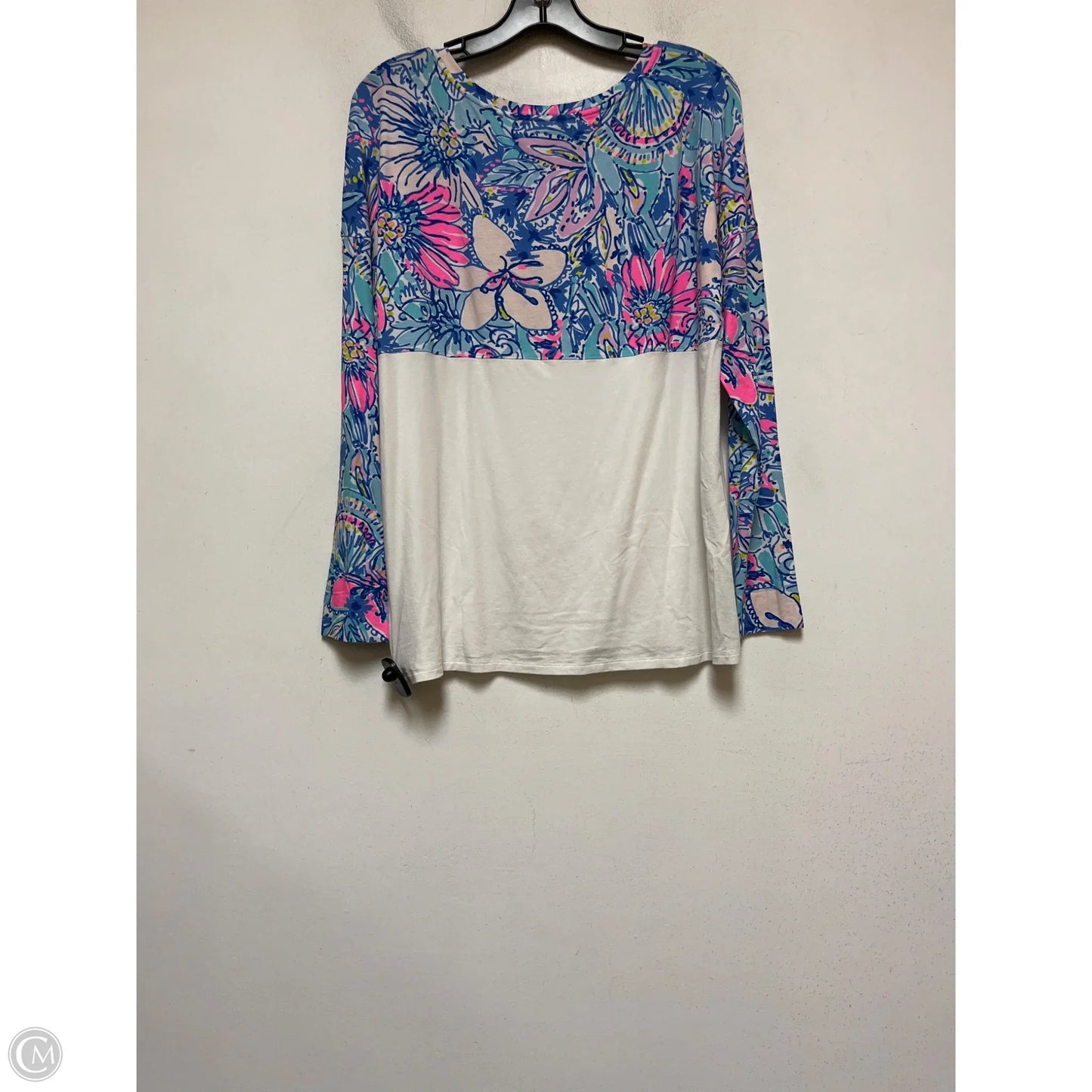 Top Long Sleeve Designer By Lilly Pulitzer In Floral Print, Size: M