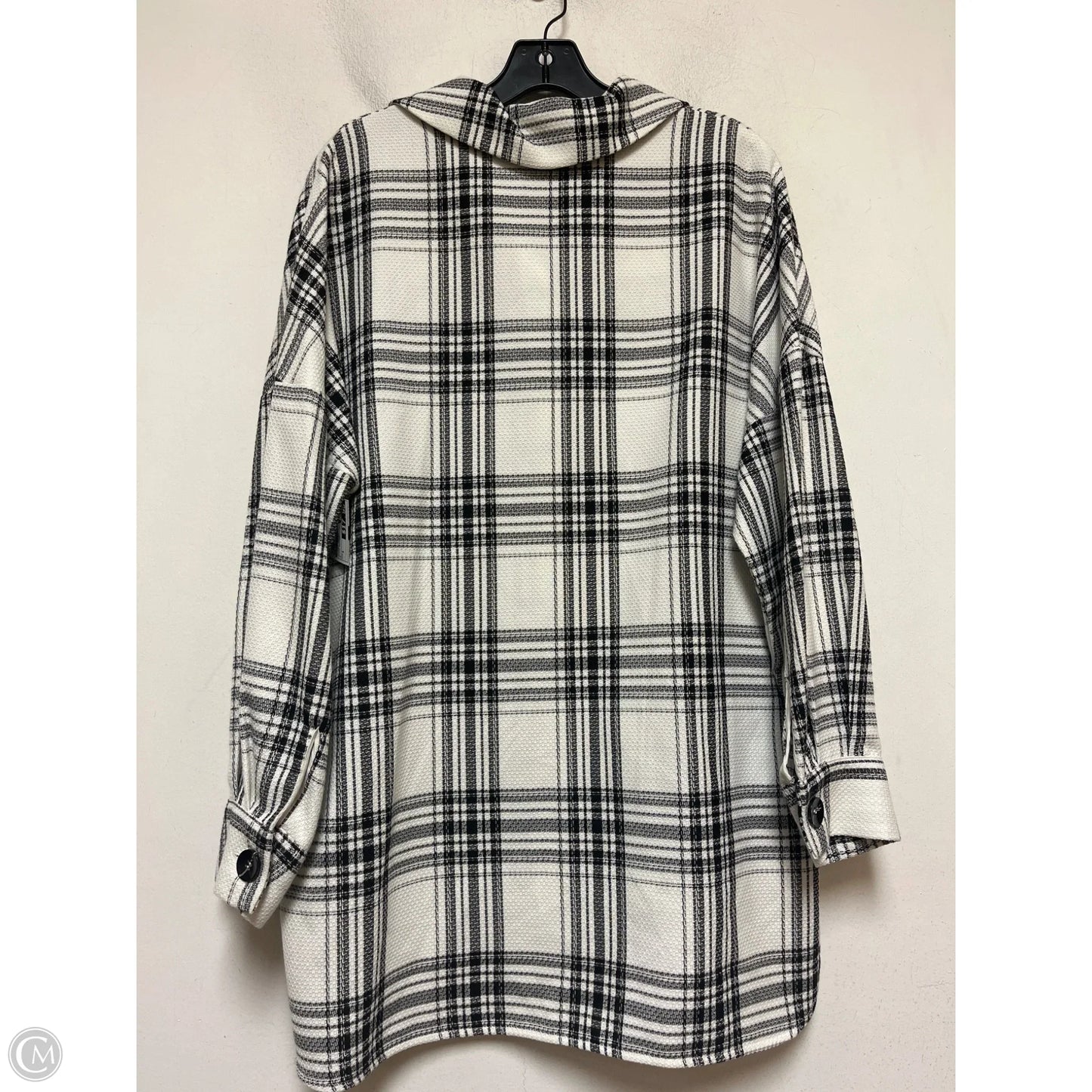 Jacket Shirt By Zara In Plaid Pattern, Size: S