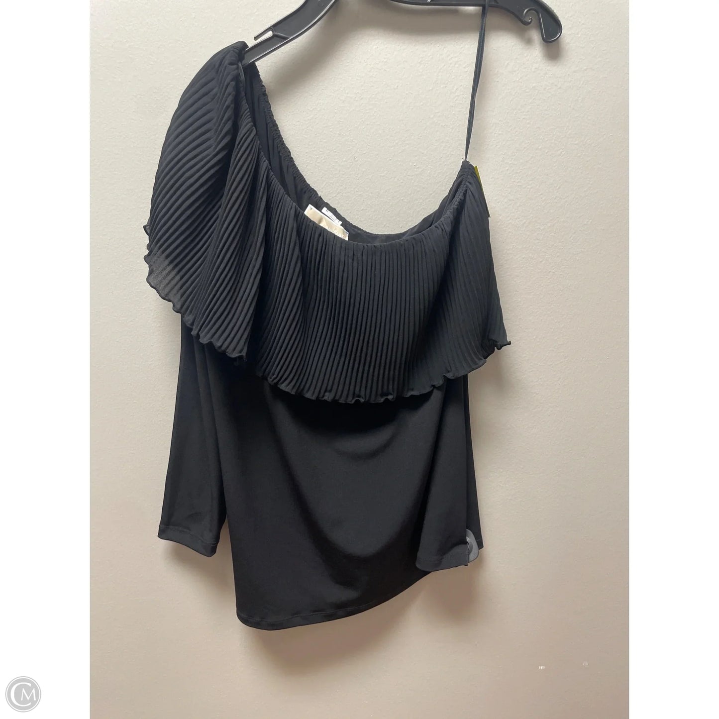 Top Long Sleeve By Michael By Michael Kors In Black, Size: L