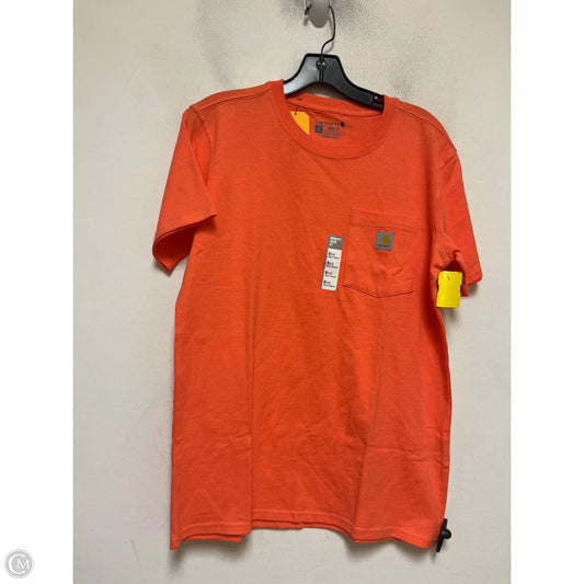 Top Short Sleeve Basic By Carhartt In Orange, Size: S