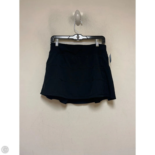 Athletic Skort By Lululemon In Black, Size: 8