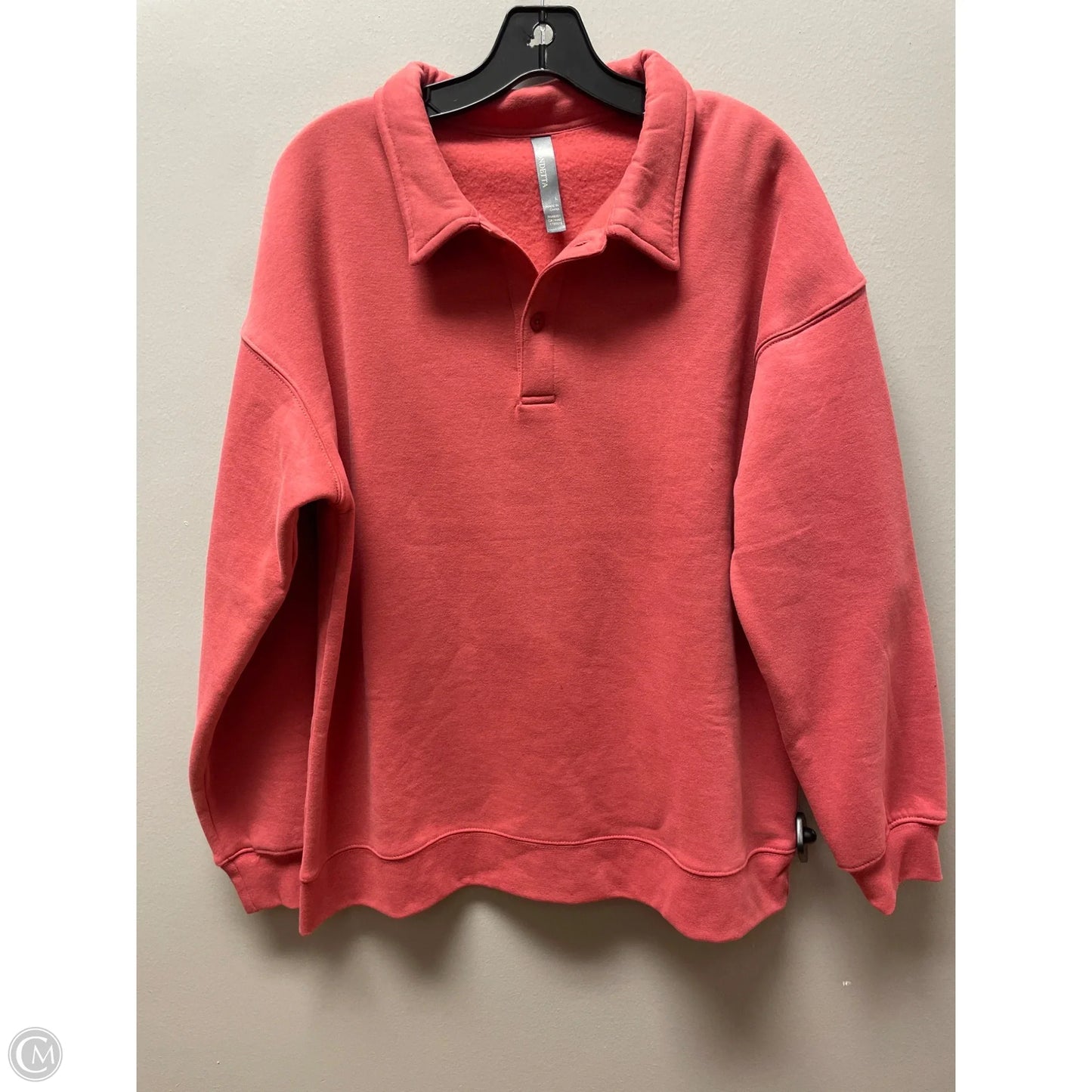 Sweatshirt Collar By Mondetta In Red, Size: L