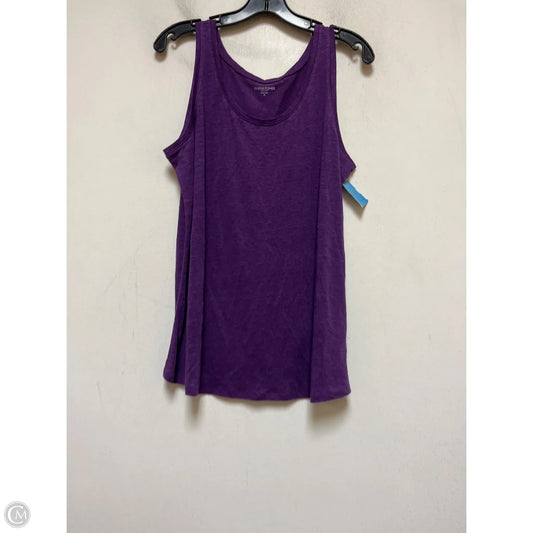 Top Sleeveless By Eileen Fisher In Purple, Size: L