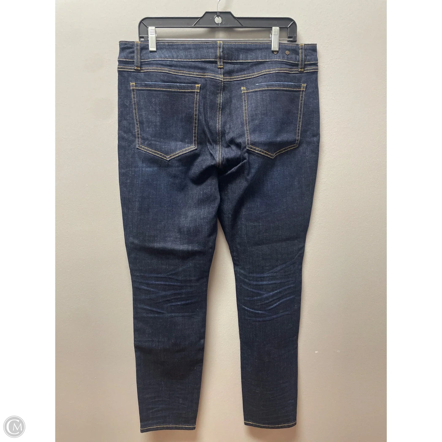 Jeans Skinny By Cabi In Blue Denim, Size: 14