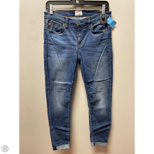 Jeans Cropped By Hudson In Blue Denim, Size: 4
