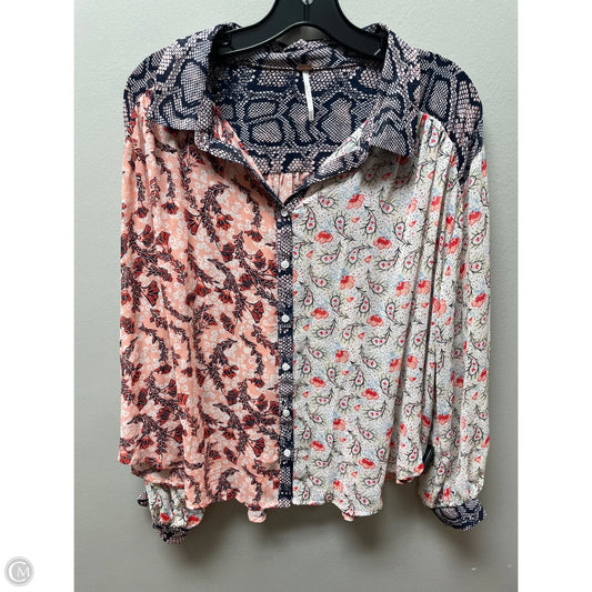 Top Long Sleeve By Free People In Multi-colored, Size: S