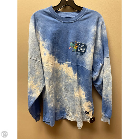 Top Long Sleeve By Disney In Blue, Size: M