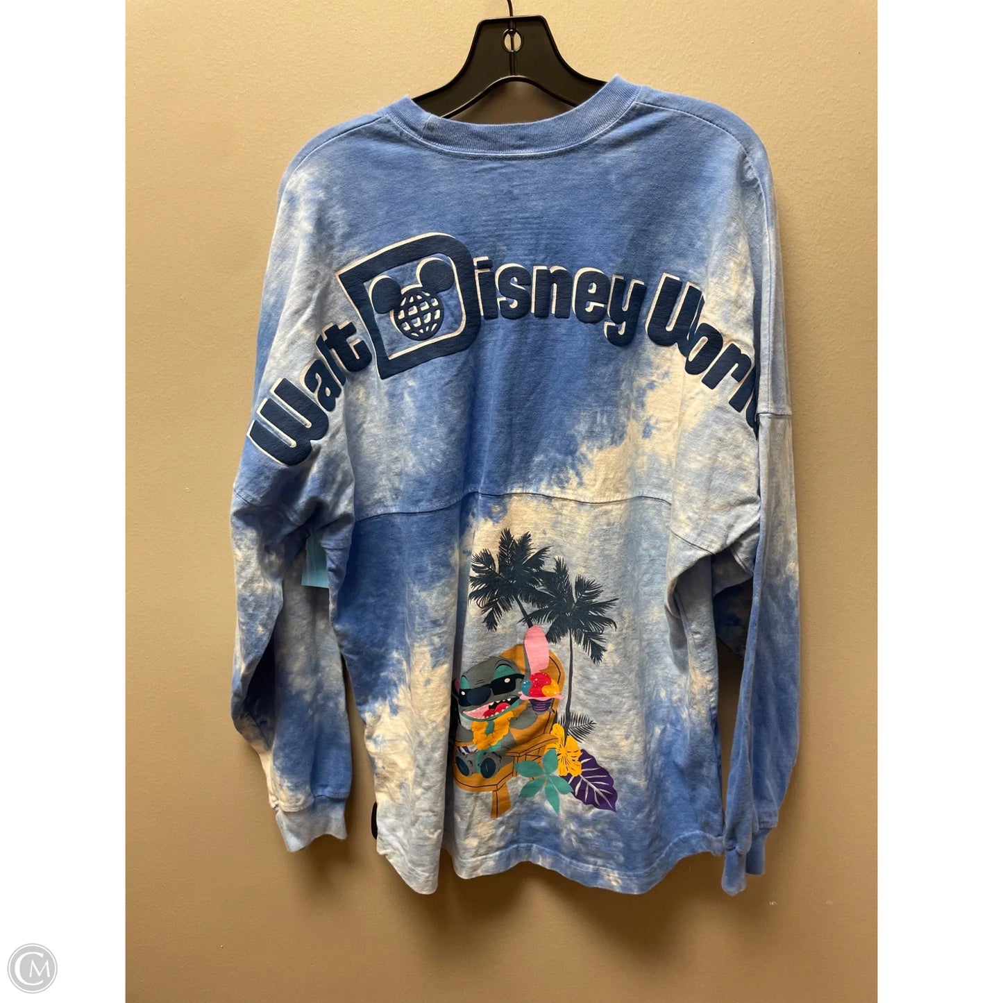 Top Long Sleeve By Disney In Blue, Size: M
