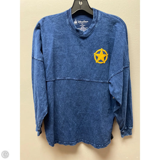 Top Long Sleeve By Disney In Blue, Size: Xs