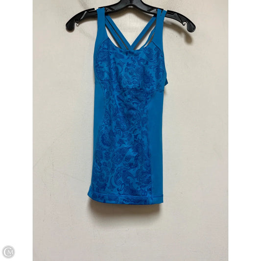 Athletic Tank Top By Lululemon In Blue, Size: S