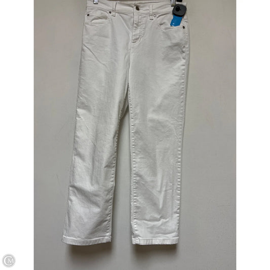 Jeans Straight By Eileen Fisher In White Denim, Size: 2