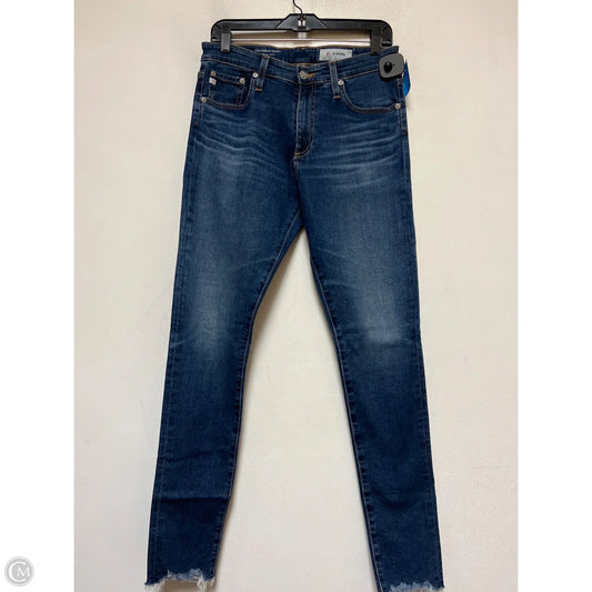 Jeans Skinny By Adriano Goldschmied In Blue Denim, Size: 6