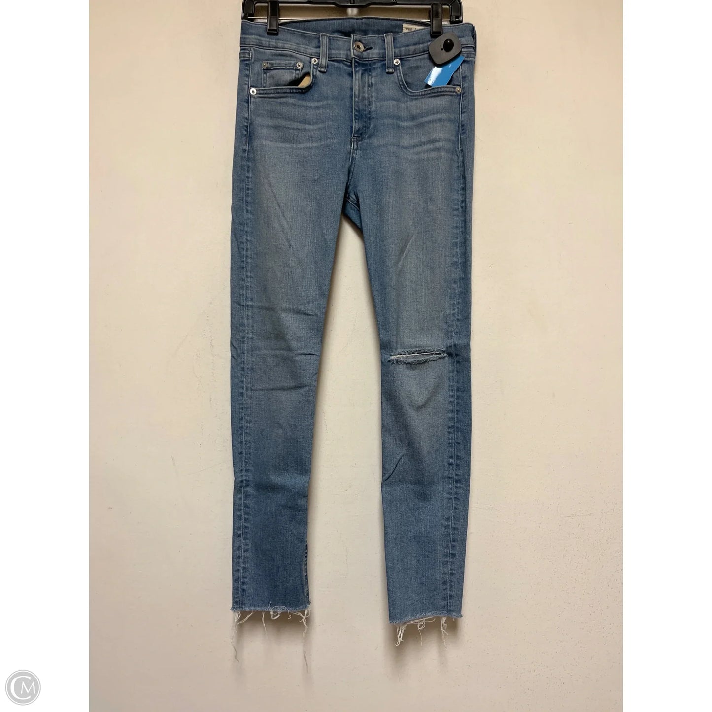 Jeans Skinny By Rag And Bone In Blue Denim, Size: 6