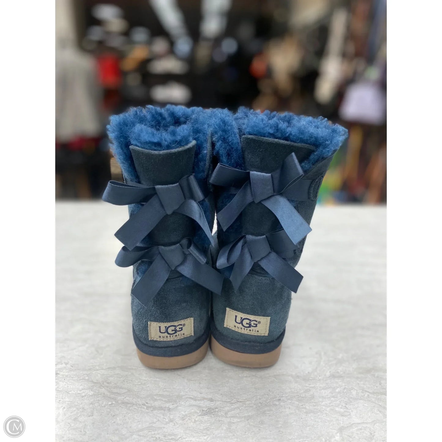 Boots Designer By Ugg In Blue, Size: 6