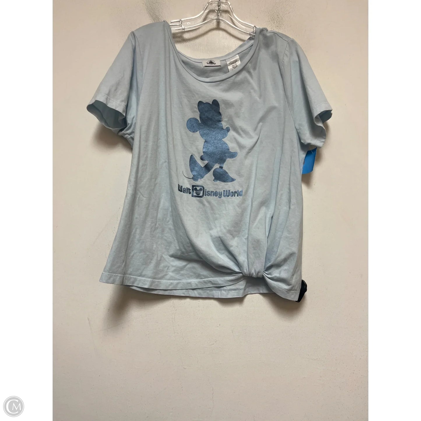 Top Short Sleeve By Disney In Blue, Size: L