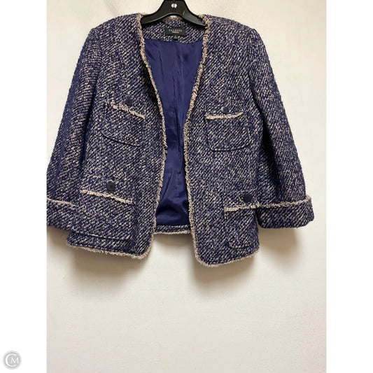 Blazer By Talbots In Blue & Tan, Size: L