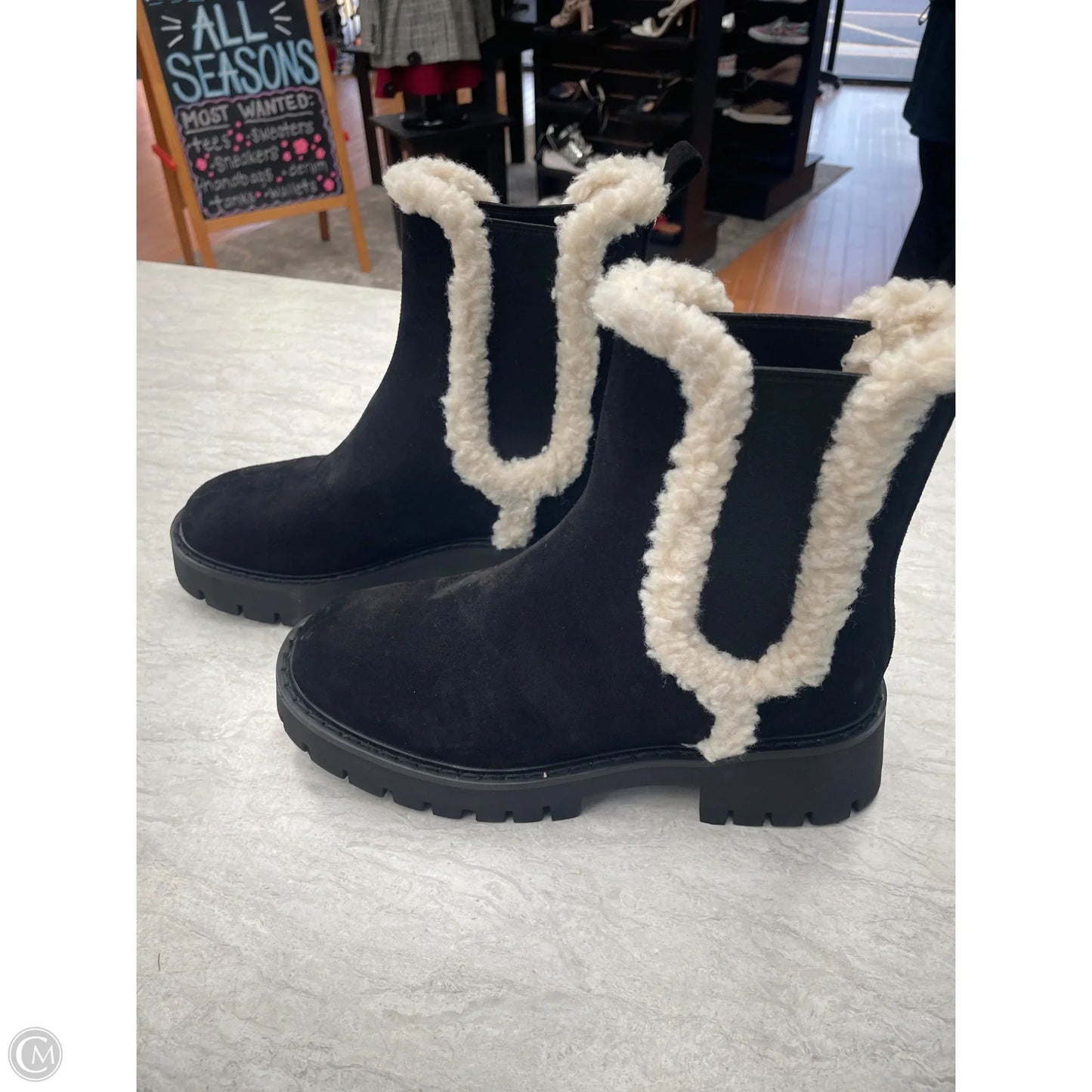 Boots Ankle Flats By Michael By Michael Kors In Black, Size: 8