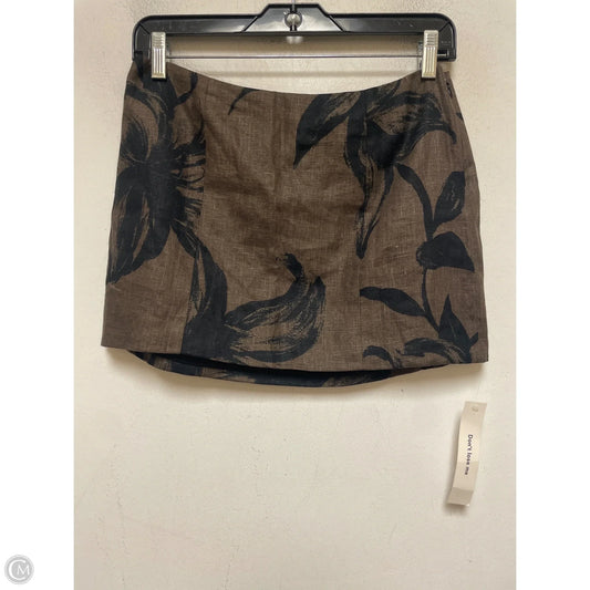 Skirt Mini & Short By Reformation In Black & Brown, Size: 0