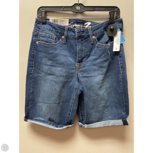 Shorts By Seven 7 In Blue Denim, Size: 8