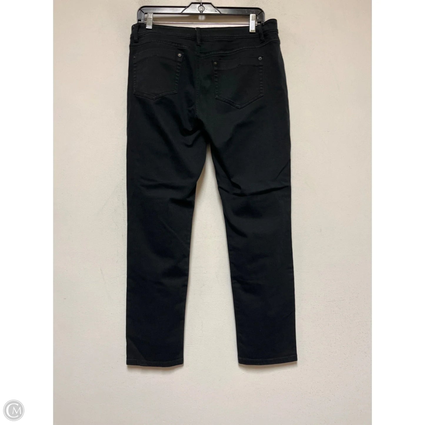 Jeans Straight By J. Jill In Black Denim, Size: 10
