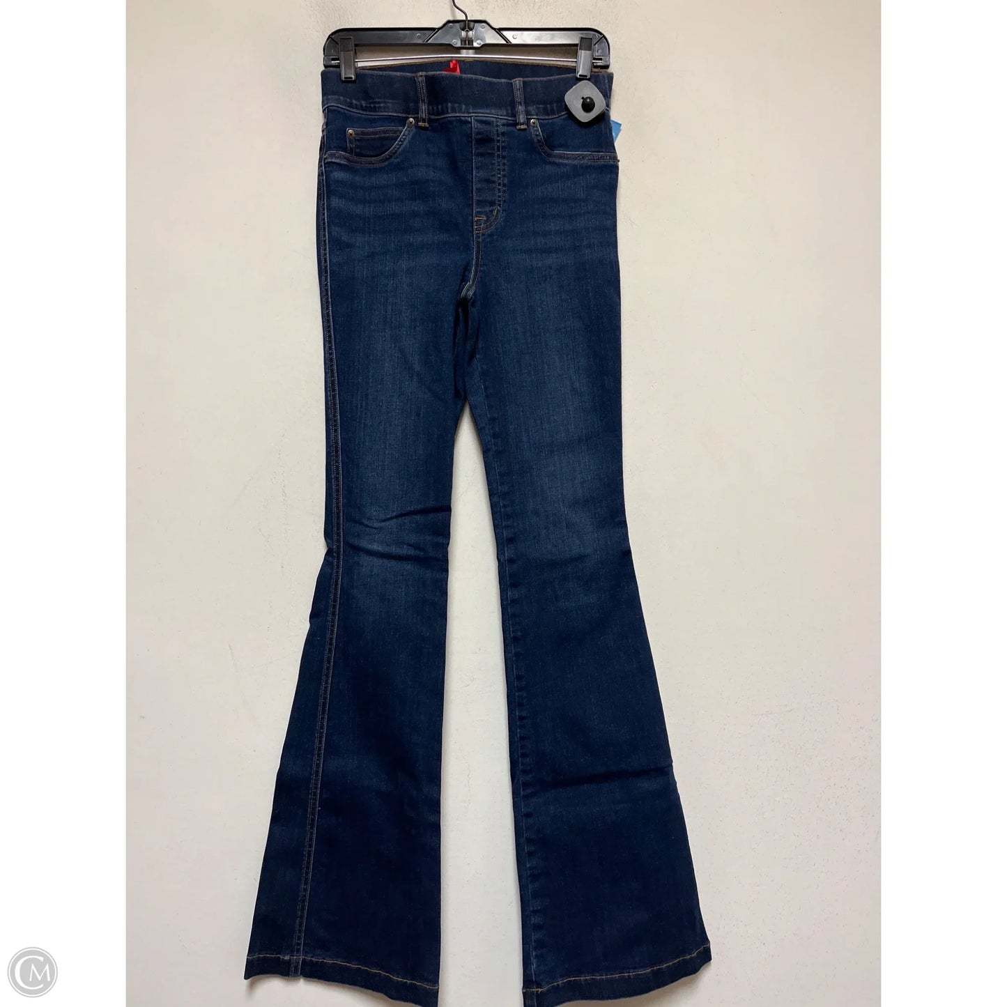 Jeans Flared By Spanx In Blue Denim, Size: S