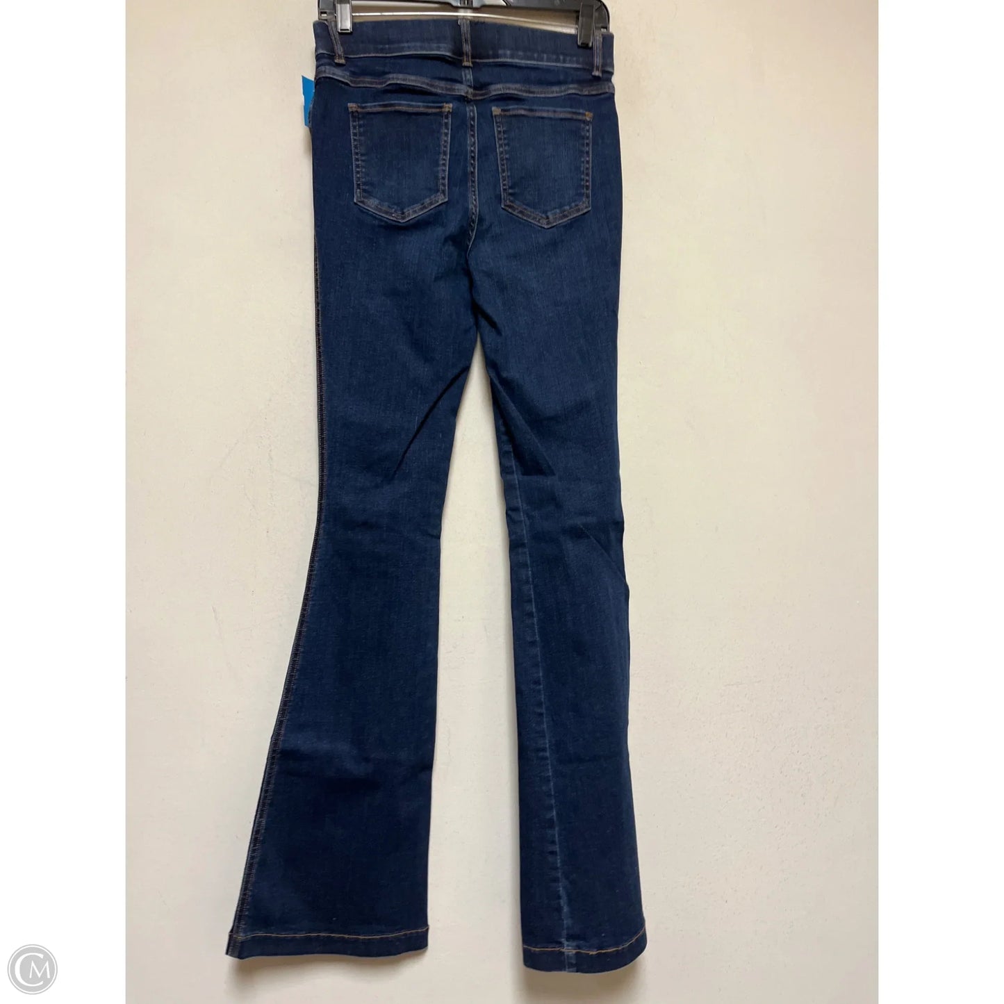 Jeans Flared By Spanx In Blue Denim, Size: S