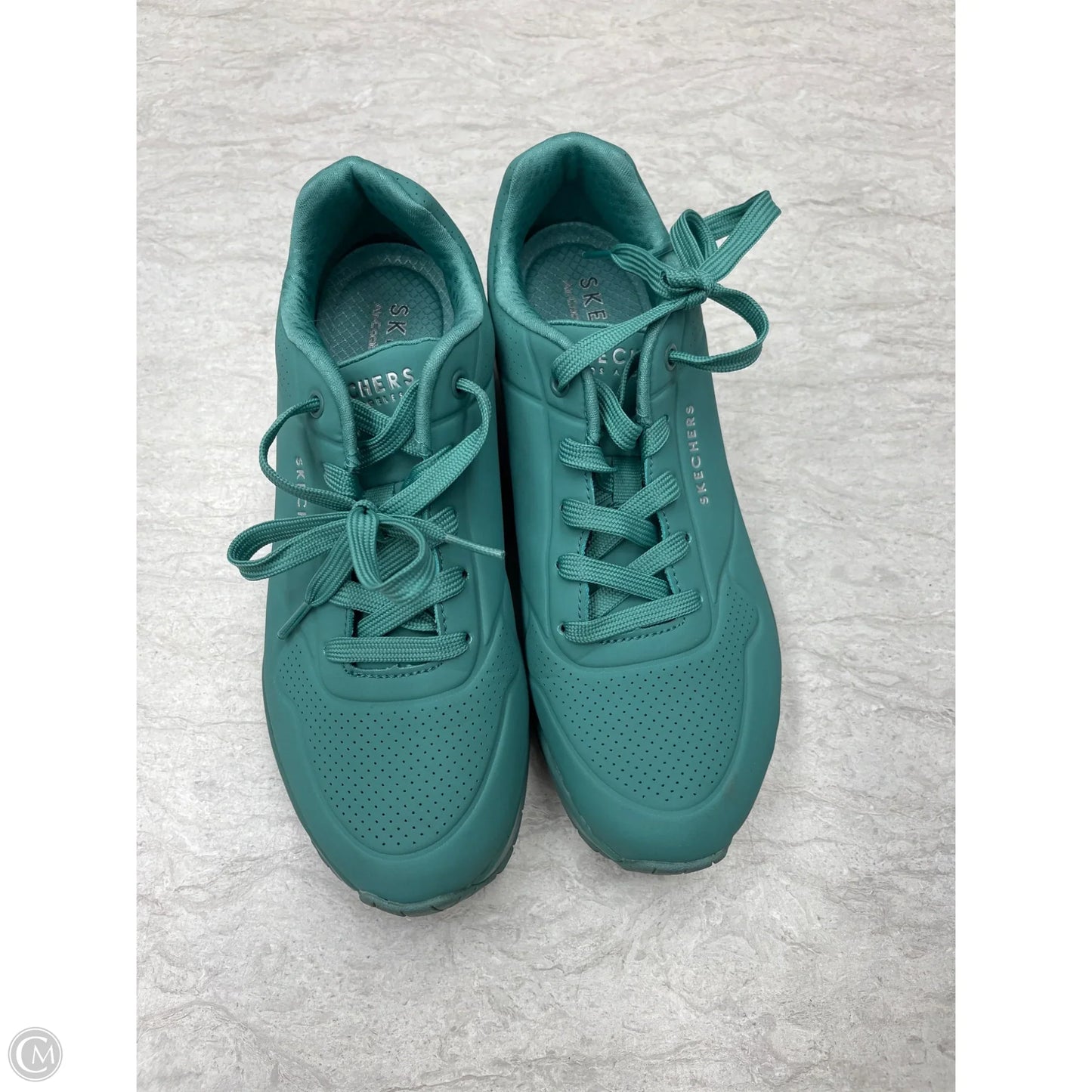Shoes Sneakers By Skechers In Teal, Size: 8.5