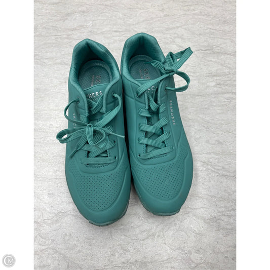 Shoes Sneakers By Skechers In Teal, Size: 8.5