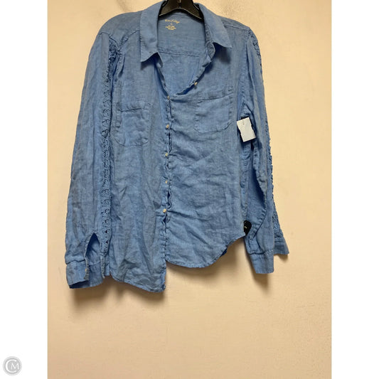 Top Long Sleeve Designer By Lilly Pulitzer In Blue, Size: Xl