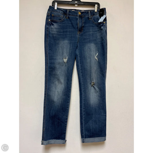 Jeans Straight By Seven 7 In Blue Denim, Size: 4