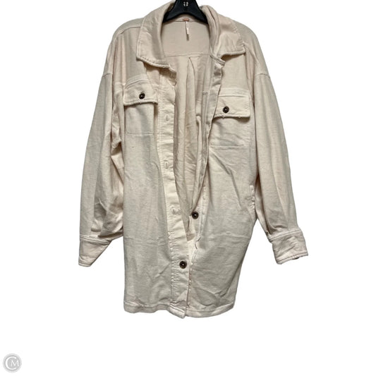 Jacket Shirt By Free People In Cream, Size: S