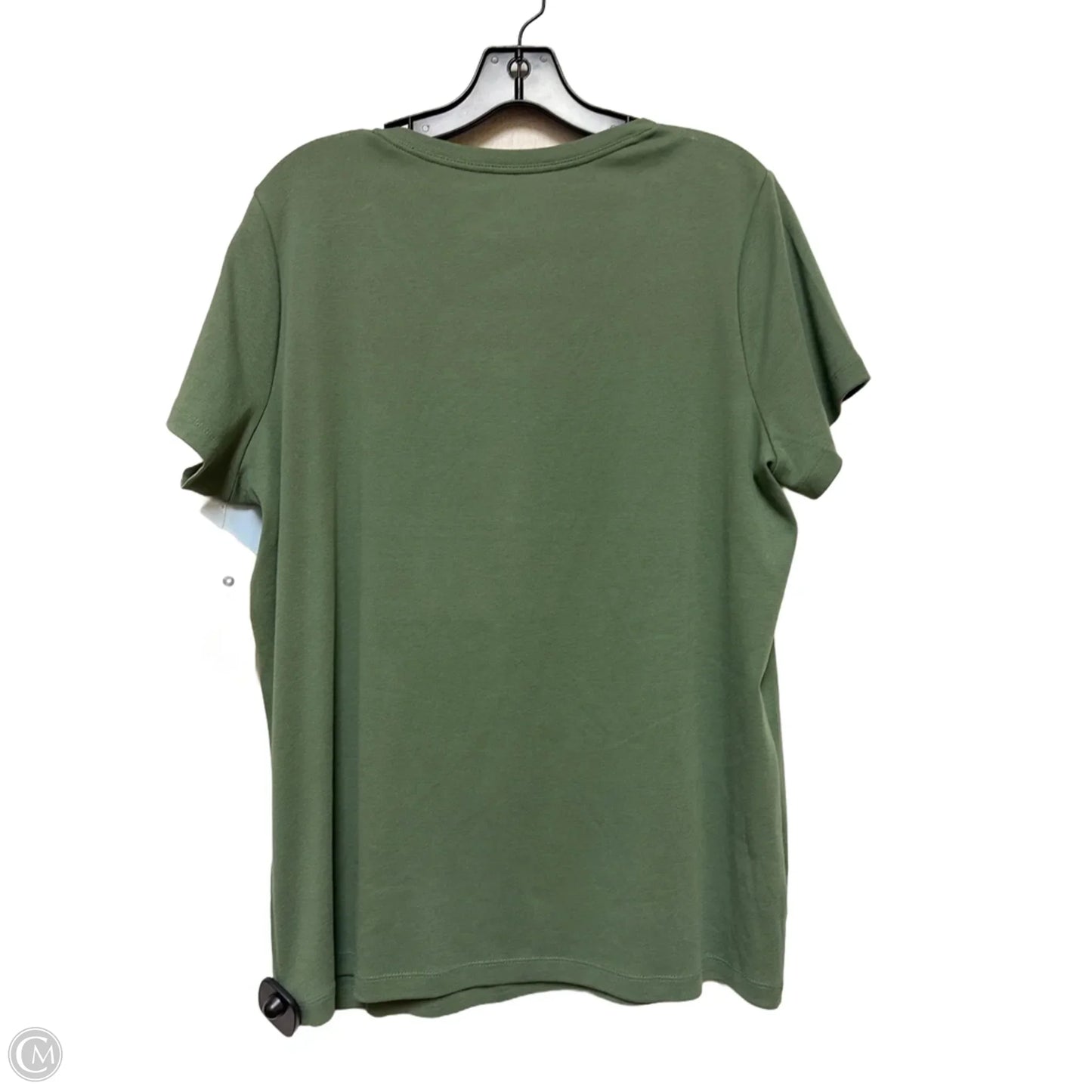 Top Short Sleeve Basic By St Johns Bay In Green, Size: 2x