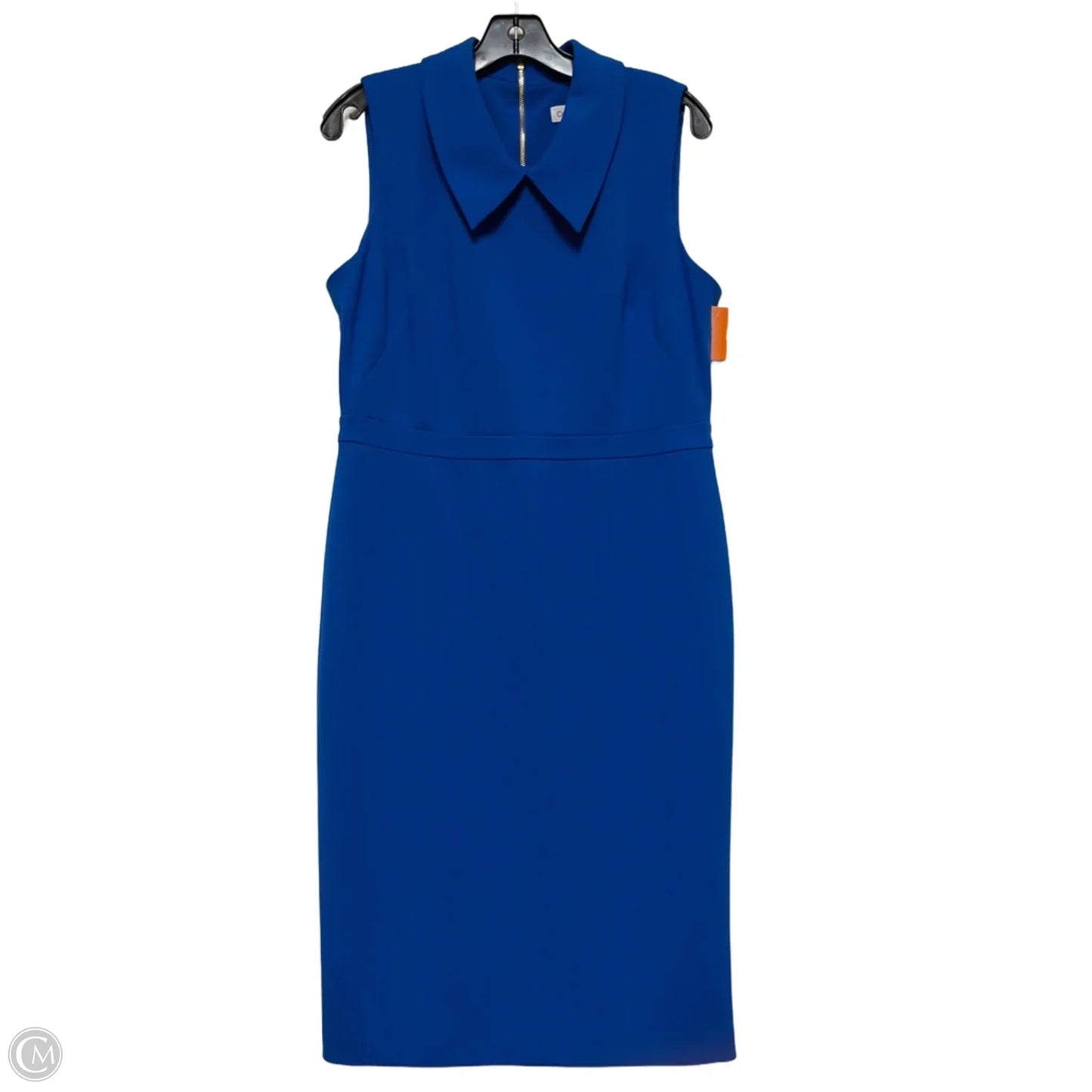 Dress Casual Midi By Calvin Klein In Blue, Size: Xl