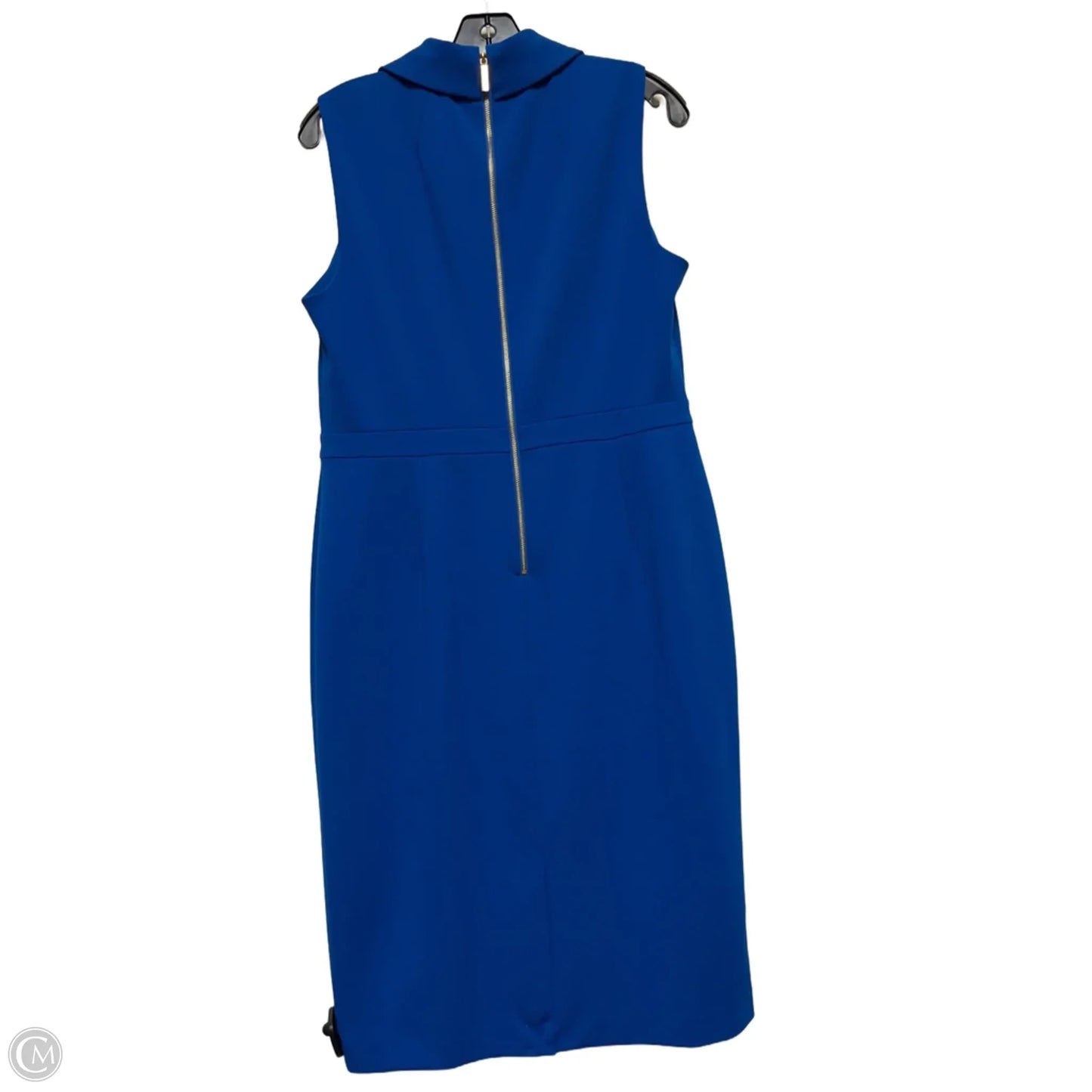 Dress Casual Midi By Calvin Klein In Blue, Size: Xl