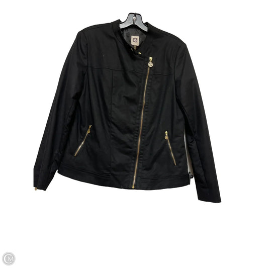 Jacket Other By Anne Klein In Black, Size: L