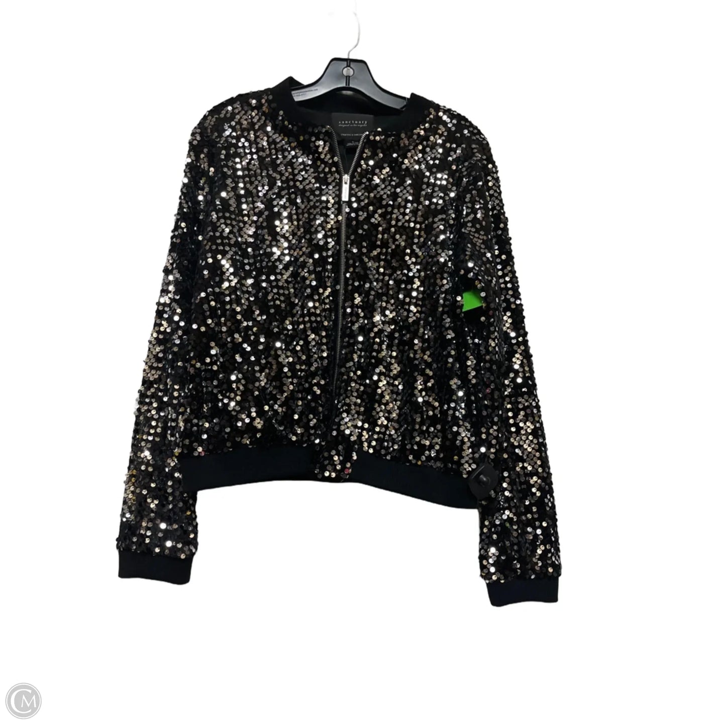 Jacket Other By Sanctuary In Black & Silver, Size: S