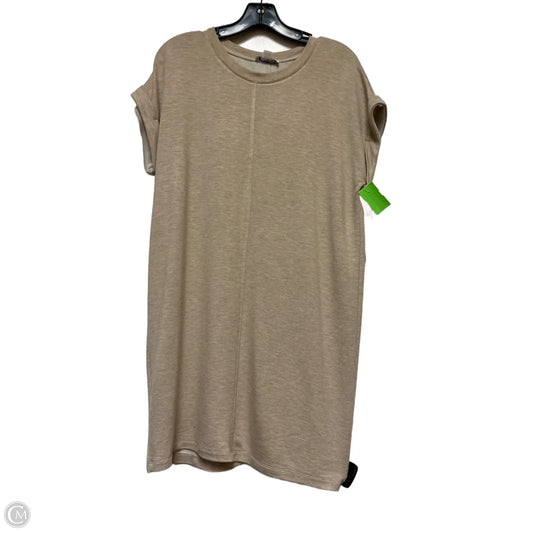 Dress Casual Short By Calvin Klein In Tan, Size: S
