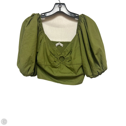 Top Short Sleeve By Abercrombie And Fitch In Green, Size: Xs