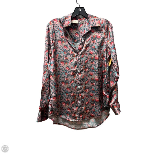 Top Long Sleeve By Elie Tahari In Floral Print, Size: S