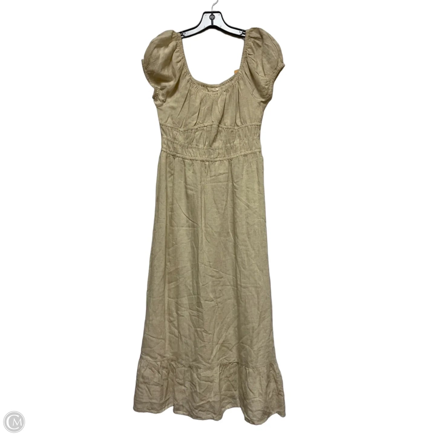 Dress Casual Midi By Sim & Sam In Tan, Size: M