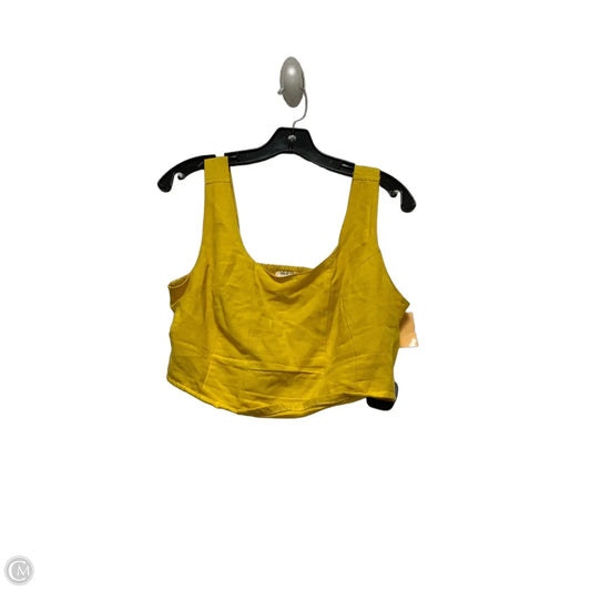 Top Sleeveless By Clothes Mentor In Yellow, Size: L