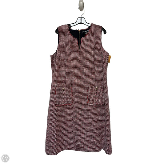 Dress Designer By Karl Lagerfeld In Blue Red & White, Size: Xl