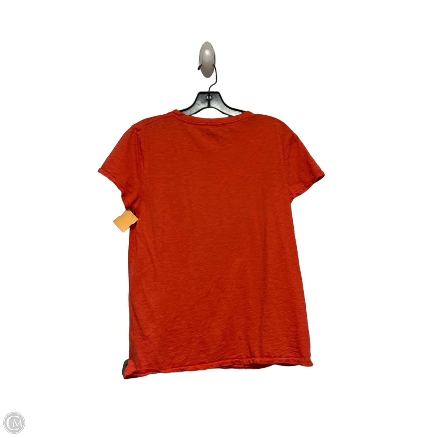 Top Short Sleeve Basic By 7 For All Mankind In Orange, Size: S
