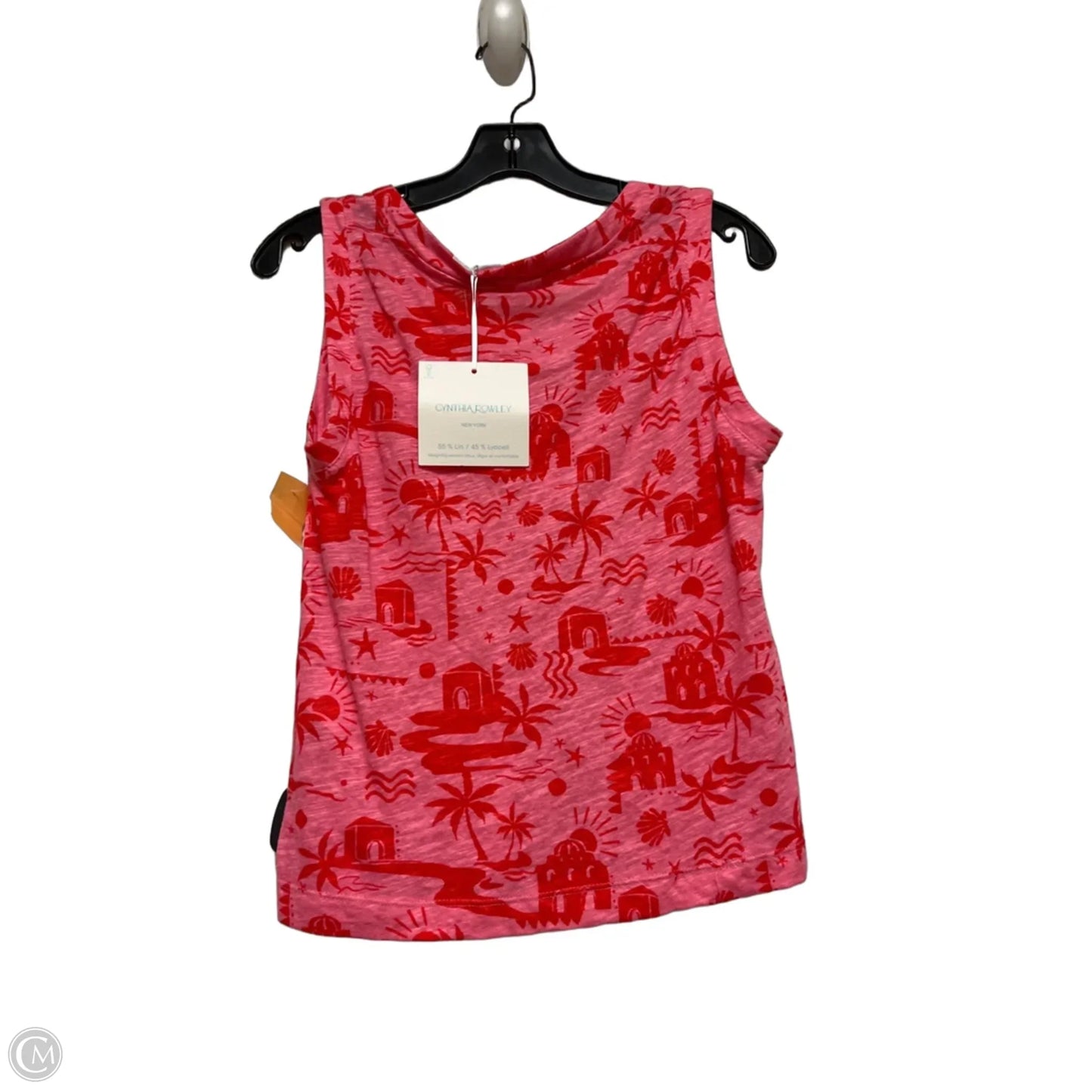 Top Sleeveless By Cynthia Rowley In Pink & Red, Size: S